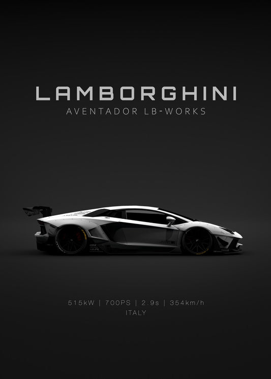 Lamborghini Aventador LBW Whit