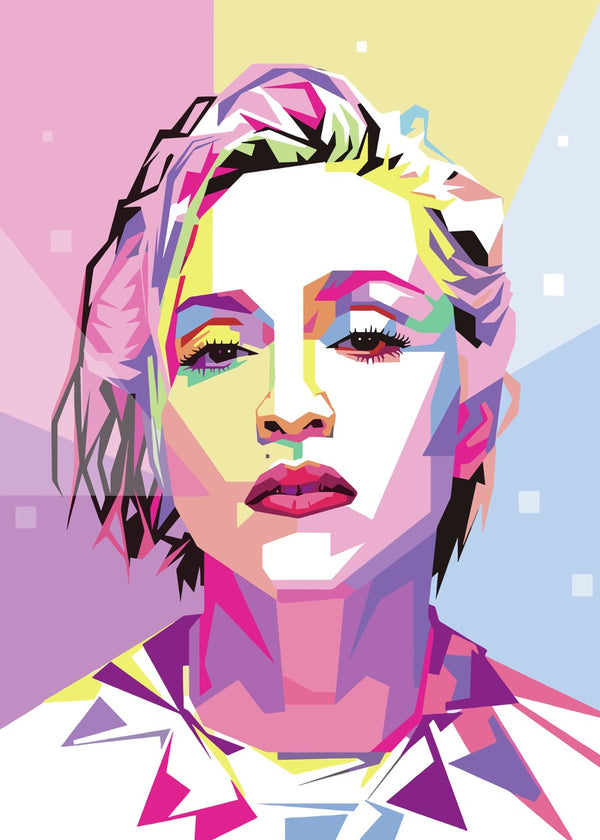 Madonna Bright WPAP Portrait