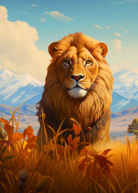 The lion Majesty of the Wild