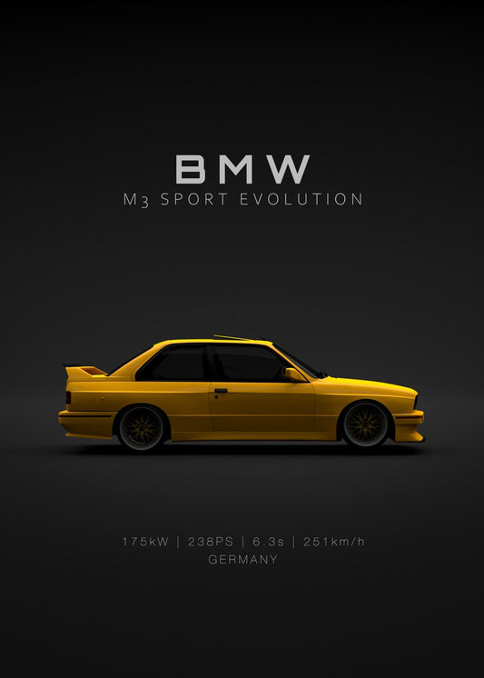 BMW M3 E30 Evo 3 Yellow - Spec