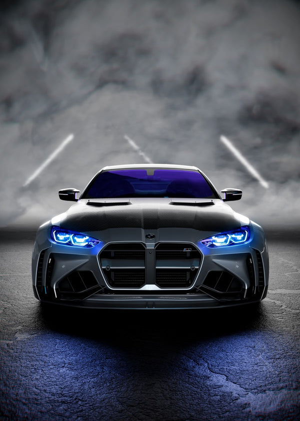 BMW A futuristic front-view