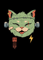 Frankenstein Meowster Cat