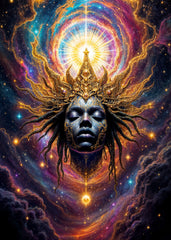Afro-Cosmic Solar Deity