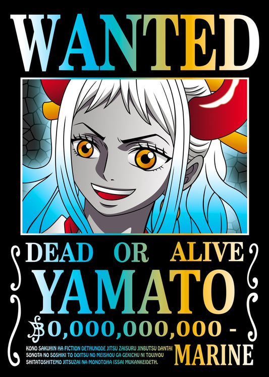 One Piece YAMATO Wanted Poster