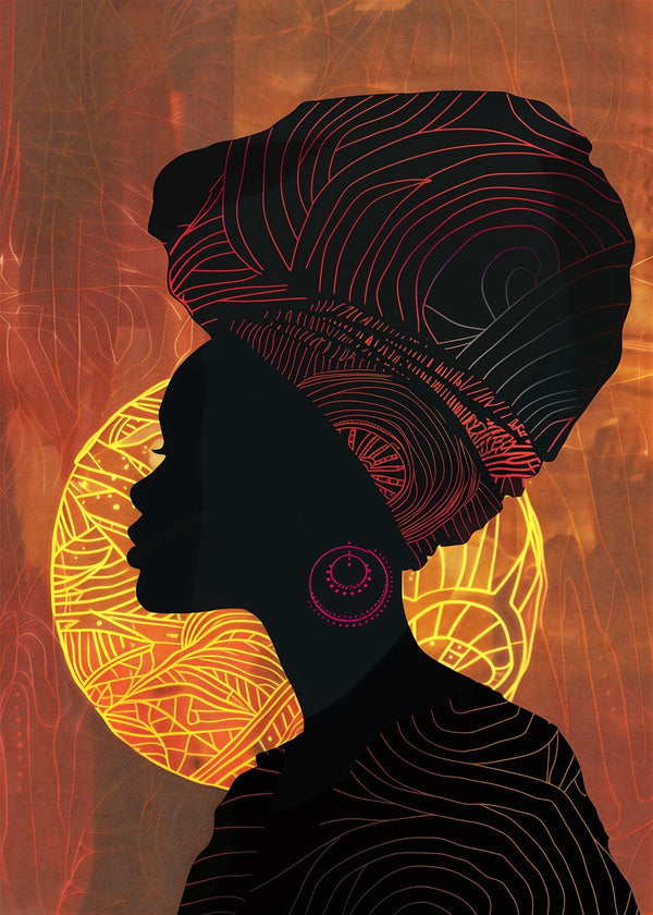 Afrocentric Silhouette Tribal