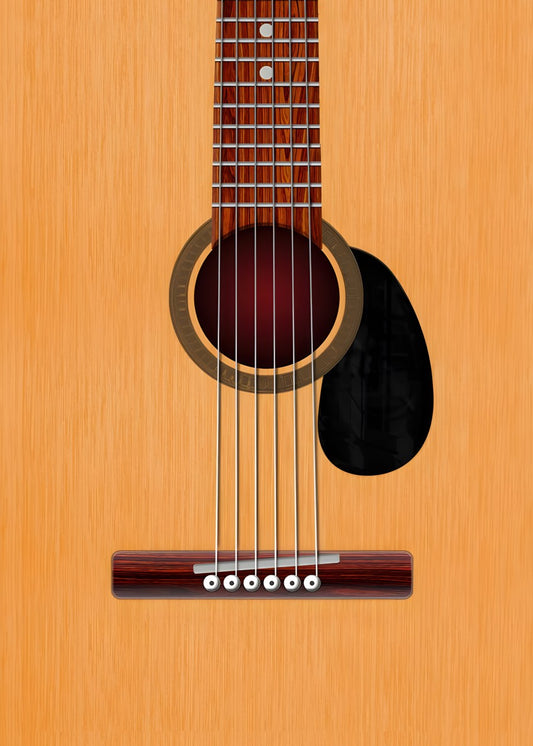 Acoustic Guitar Wood Art
