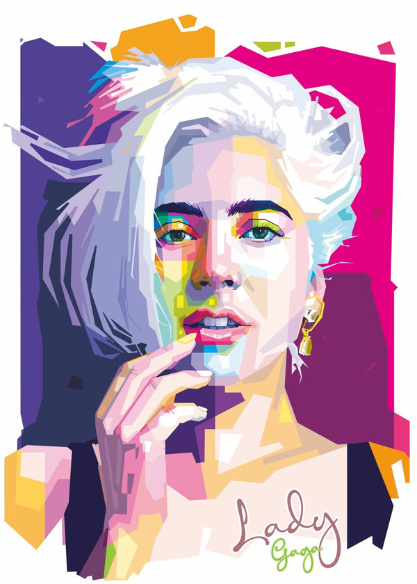Lady Gaga WPAP Popart