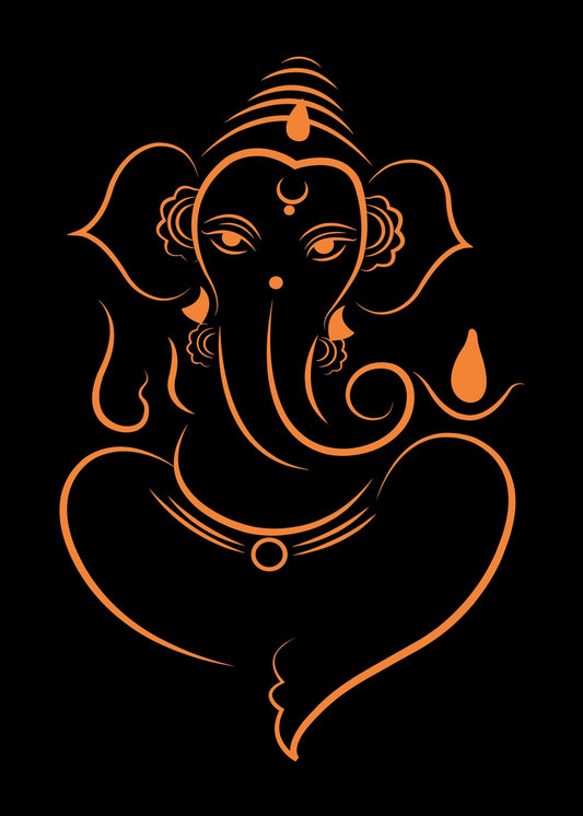 Elegant Line of Lord Ganesa