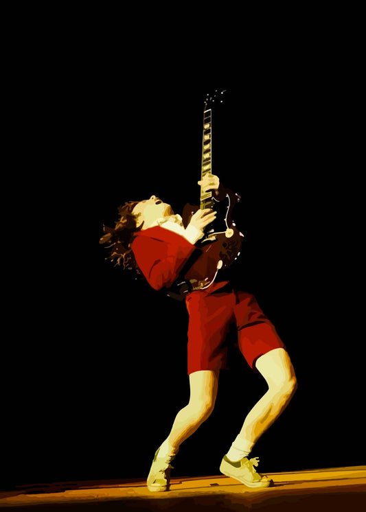 Angus Young In Action