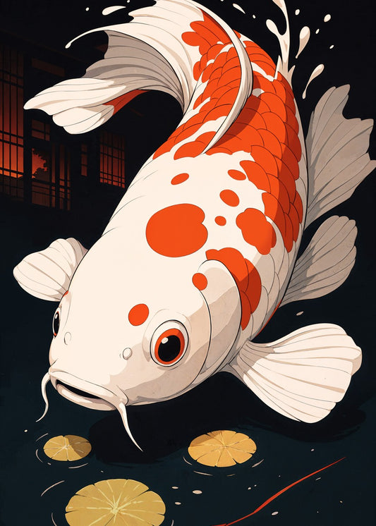 Koi Fish in Pond
