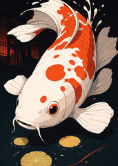 Koi Fish in Pond
