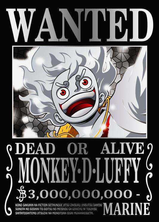 One Piece MONKEY D LUFFY Wanted Poster