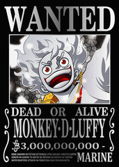One Piece MONKEY D LUFFY Wanted Poster