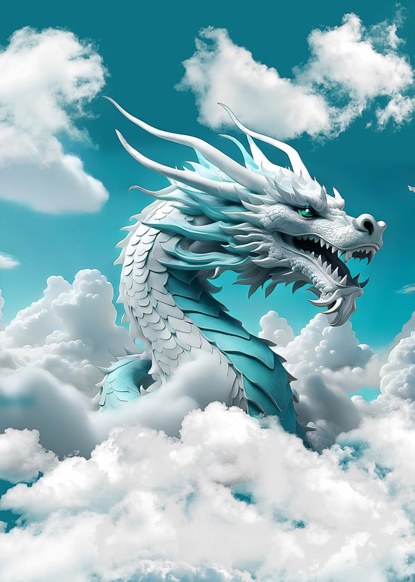 Fantasy White Dragon