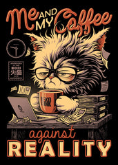 Me and My Coffee Funny Cat