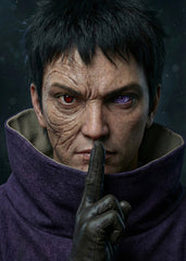 Obito Uchiha realistic portrait, Naruto Shippuden