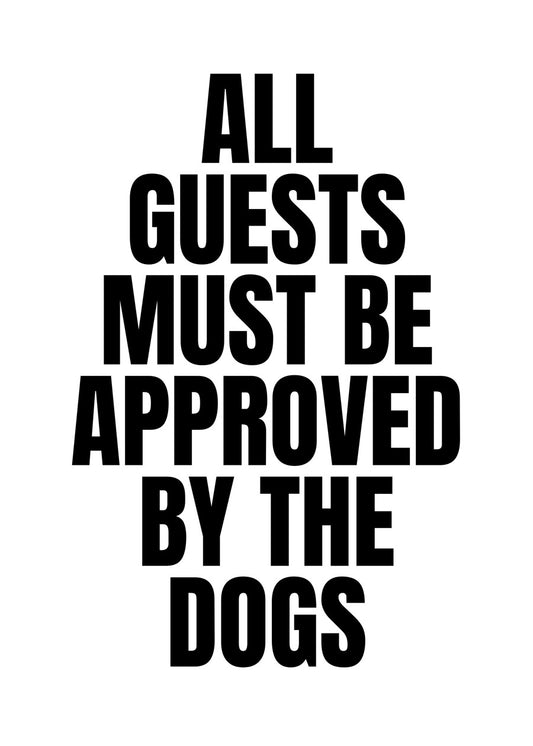 Approved by the dogs