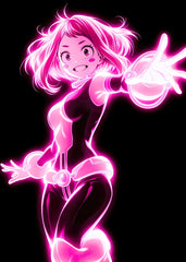 Ochaco Uraraka neon art
