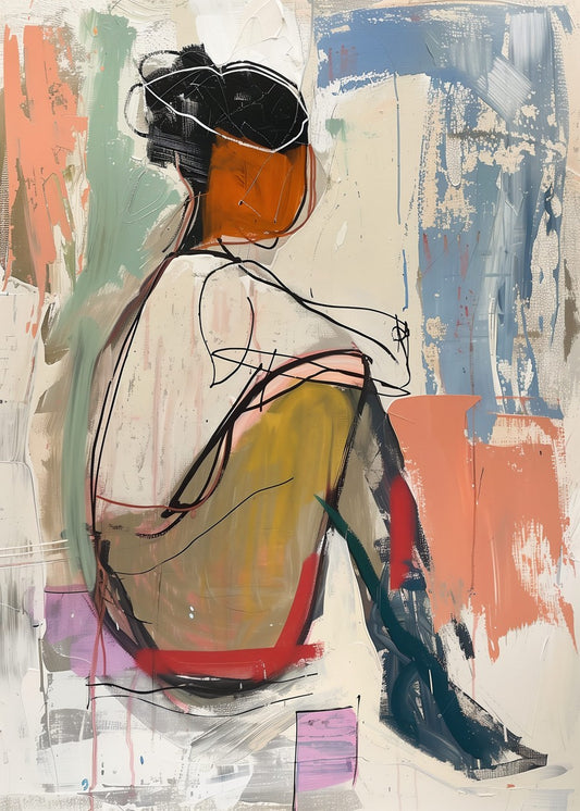 Minimalist Woman in Thought