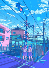 Summer Japanese school girls