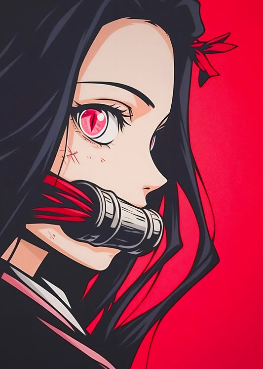 Silent Crimson Nezuko Kamado, Demon Slayer Kimetsu no Yaiba