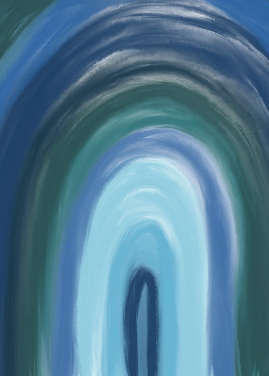 Tranquil Tides of Blue
