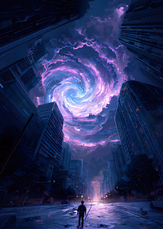 Vortex Cosmic Space Cityscape 