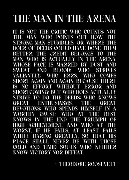 The Man In The Arena