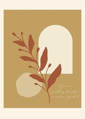 Minimalist Botanical Quote