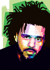 J. Cole WPAP Popart