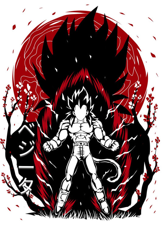 Vegeta Japanese style, Dragon ball