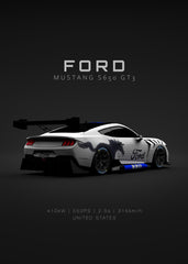 Ford Mustang S650 GT3 White 