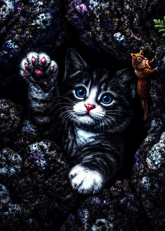 The Curious Kitten's Adventure