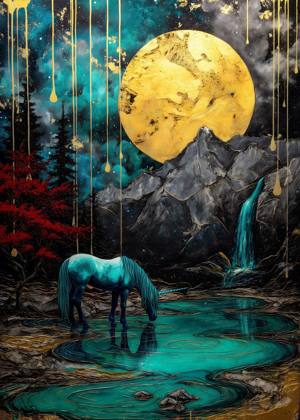 Moonlit Unicorn Oasis