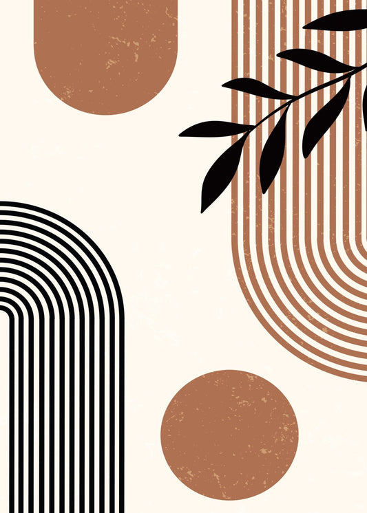 Abstract Mid-Century Print