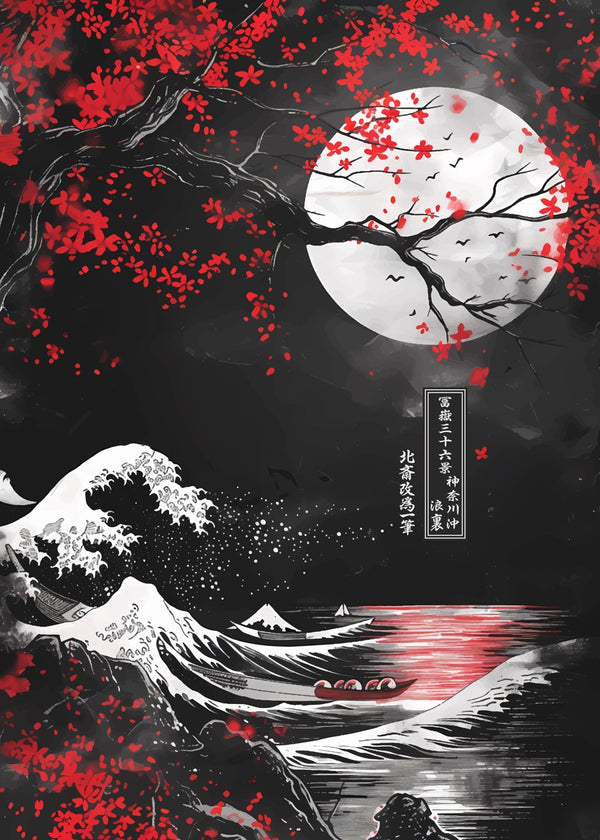 Great wave off Red moon