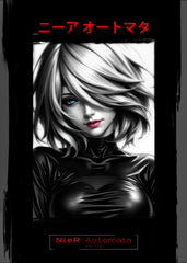nier automata black white