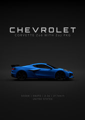 Chevrolet Corvette C8 Blue Specs