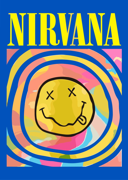 Nirvana Smiley Face Pop Art