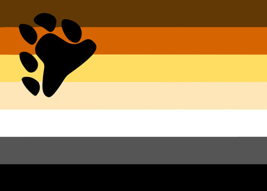 Bear Brotherhood Flag with Paw