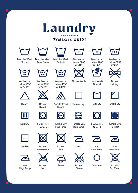 Laundry symbols guide