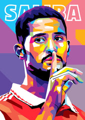 William Saliba in WPAP Style