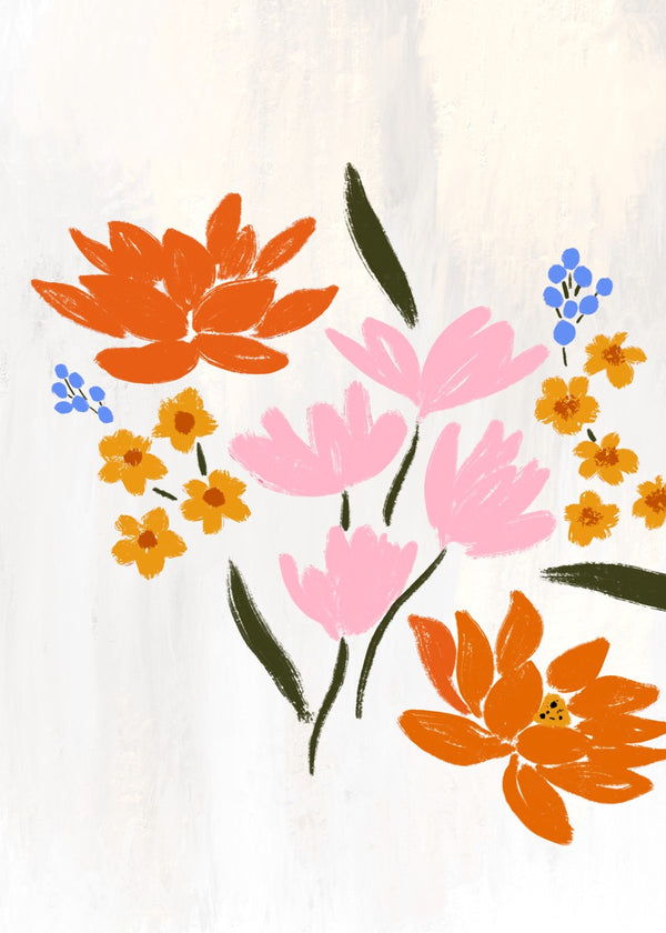 Bright Abstract Flowers