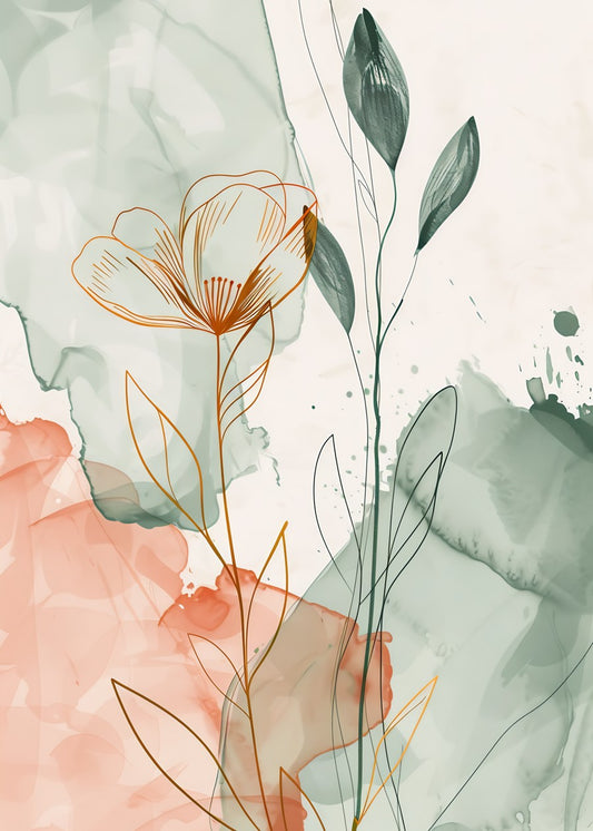 Soft Botanical Sketch