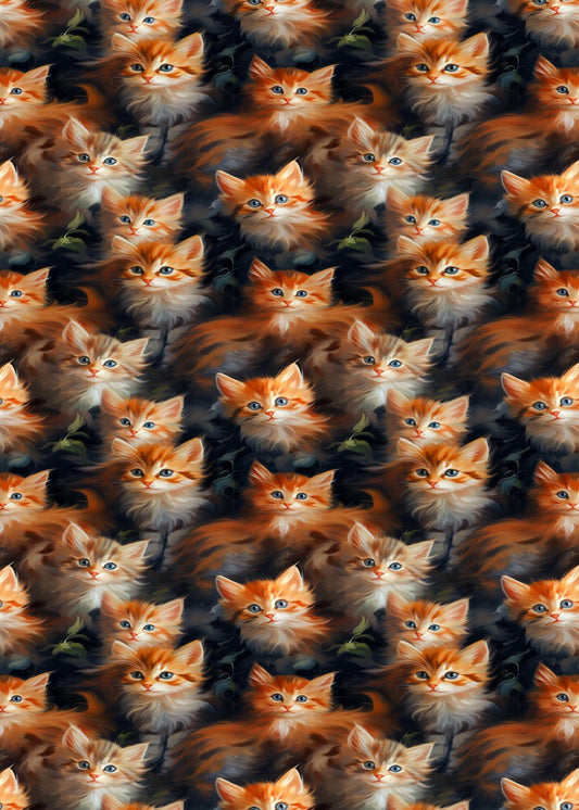 Cute Ginger Kitten Pattern