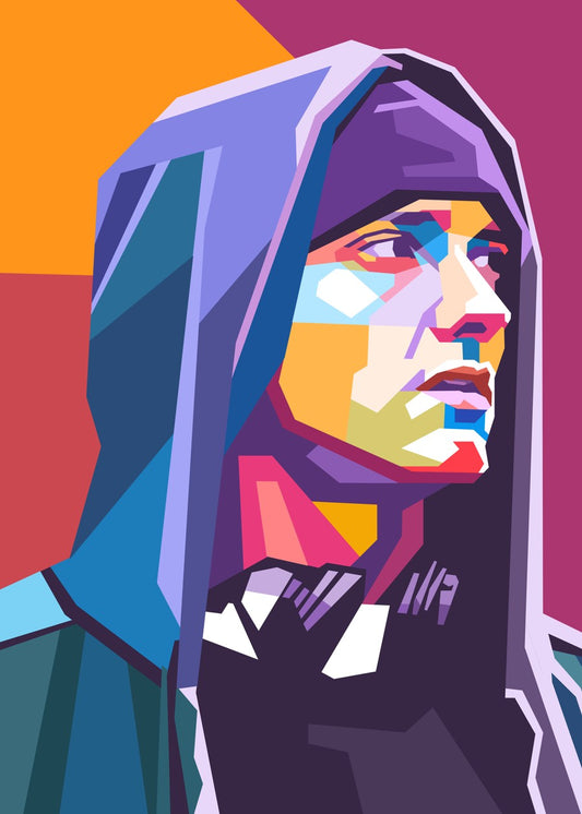 Eminem pop art portrait