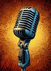Microphone Pop Art