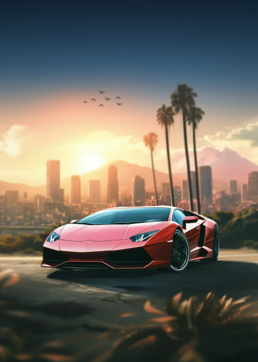 Lambo Sunset