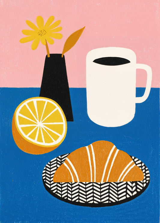 Minimalist Breakfast Print