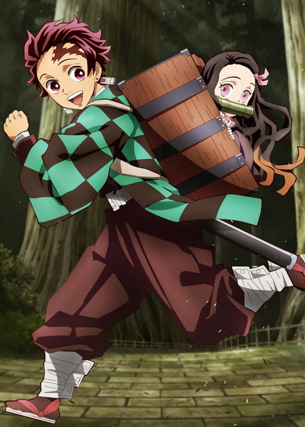 Tanjiro Kamado and Nezuko Kamado, Demon Slayer Kimetsu no Yaiba